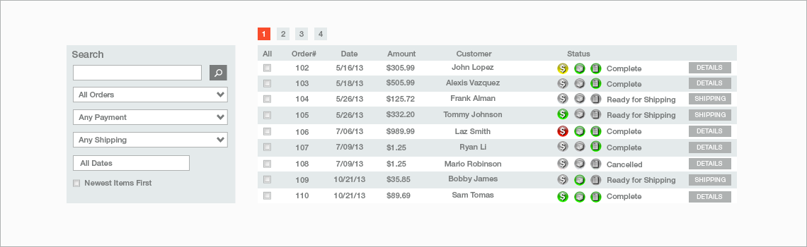 Intuitive Admin Konsole